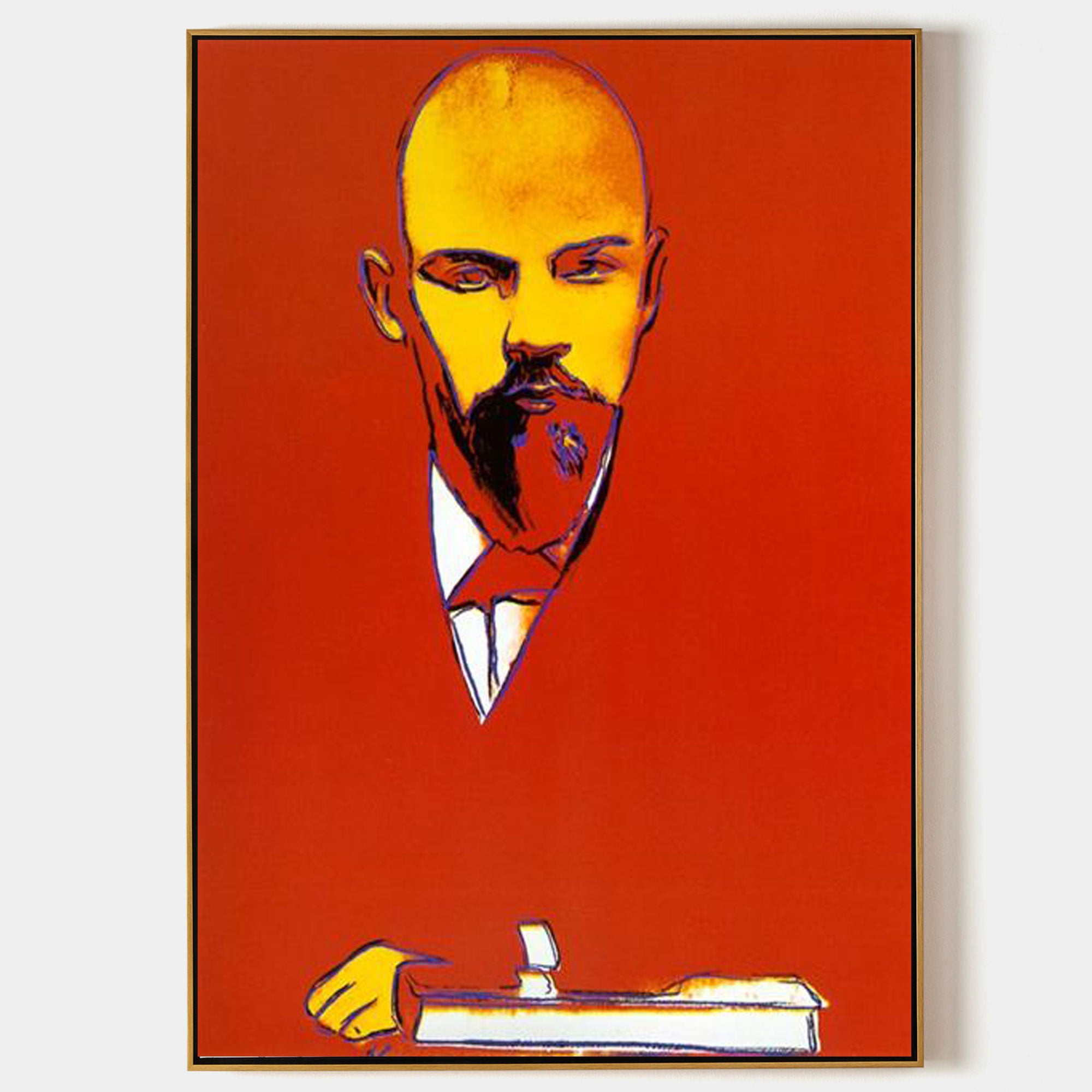 Lenin Pop Art Portrait Lenin Painting Colorful Portrait Painting 