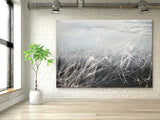 Large Grey and Black Minimalist Canvas Art for Sale Grey and Black Minimalist Oil Paintings