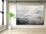 Large Gray and White Abstract Canvas Art for Sale Gray White Abstract Oil Painting Line Wall Art Decoration