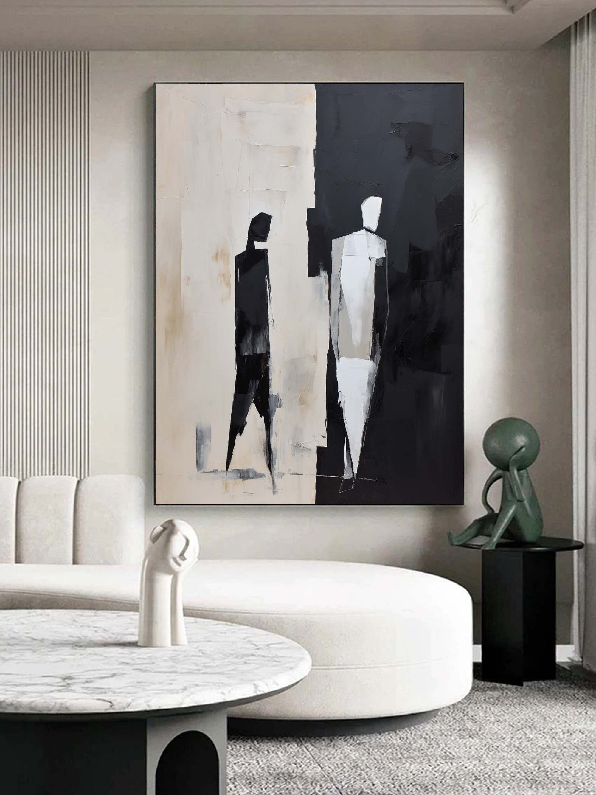 Black And Beige Minimalist Wall Art Decor Black And Beige Minimalist 