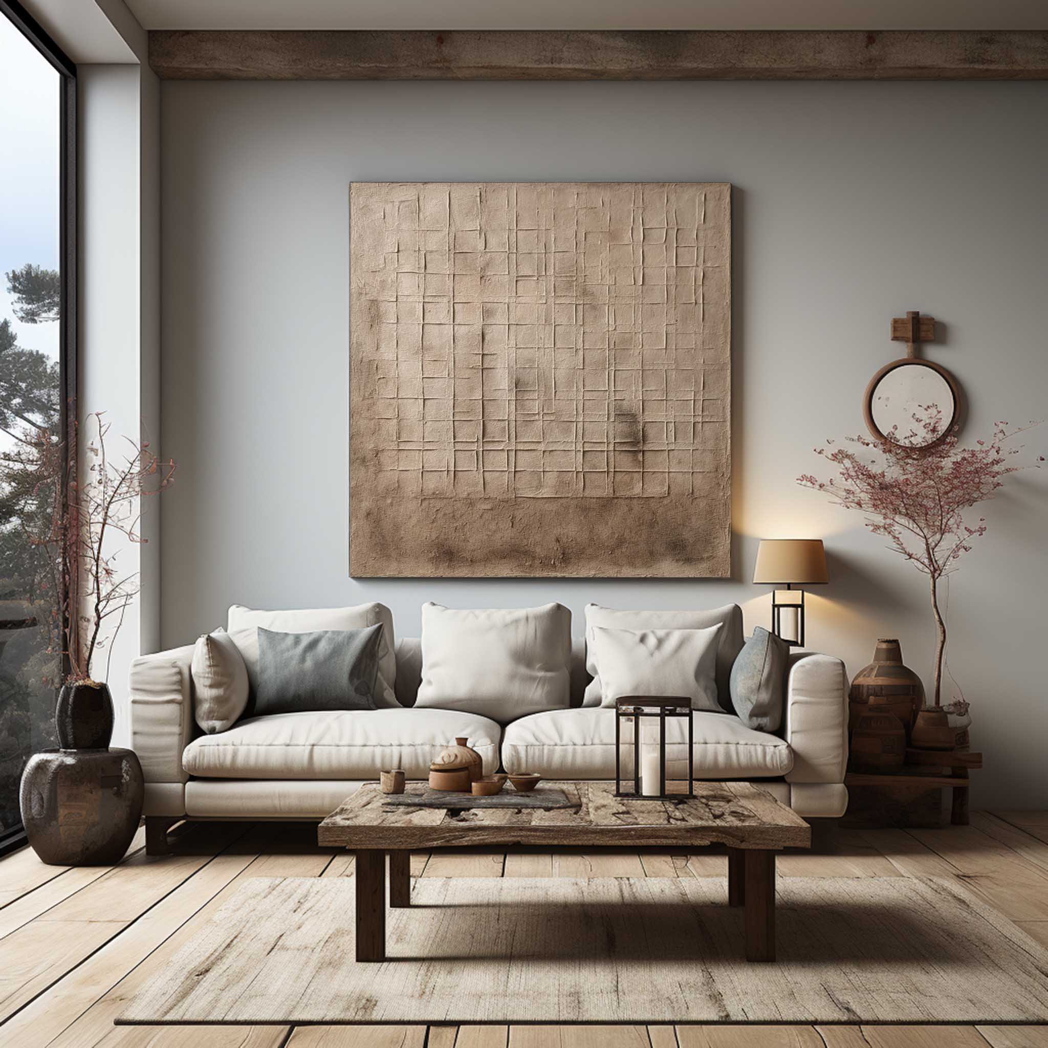 Wabi-Sabi Art Wabi-Sabi Wall Interior Design Ideas earthy Abstract Texture Canvas Paintings for Sale