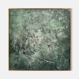 Large Green Modern Wall Decor Painting Green Abstract Canvas Art for Sale