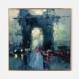 French Oil Painting Arc de Triomphe Canvas Art for Sale France Paris City Art City Wall Art