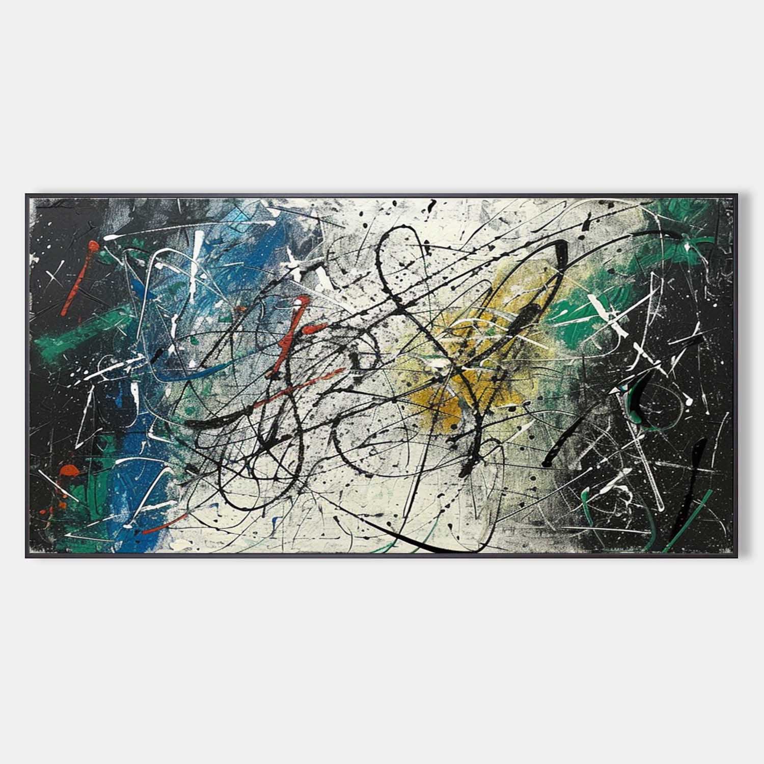 Large Pollock Abstract Art for Sale Contemporary Pollock Artists Original Pollock Oil Paintings