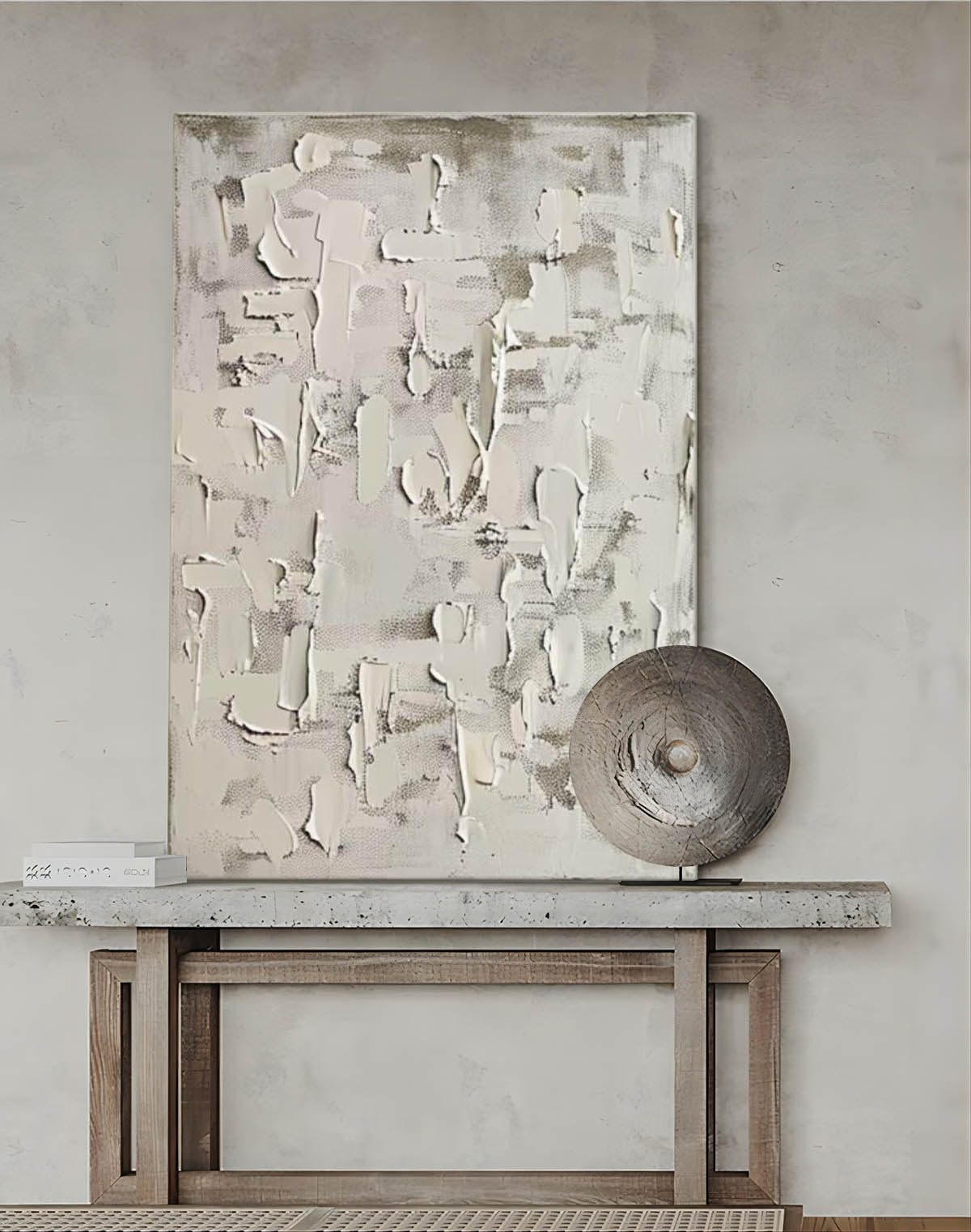 Large Grey Abstract Art for Sale Grey Abstract Oil Painting Grey Abstract Canvas Wall Art Wabi Sabi Interior Design