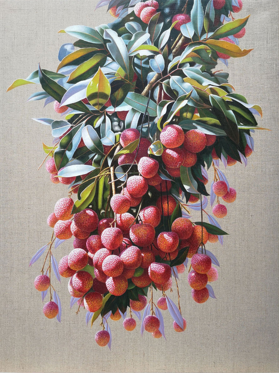 Lychee Realistic Art Lychee Realistic Canvas Oil Painting Super Realistic Lychee Art Lychee Wall Art