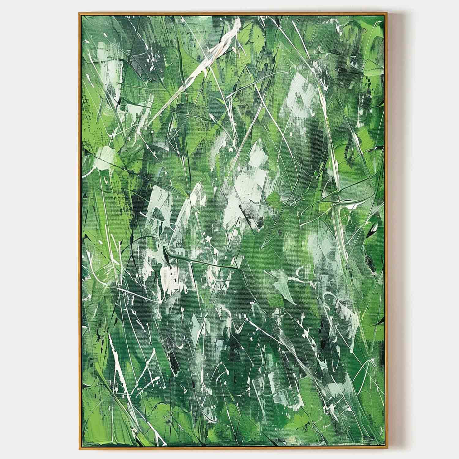 Large Green Abstract Canvas Art for Sale Green Contemporary Abstract Art Wall Decor