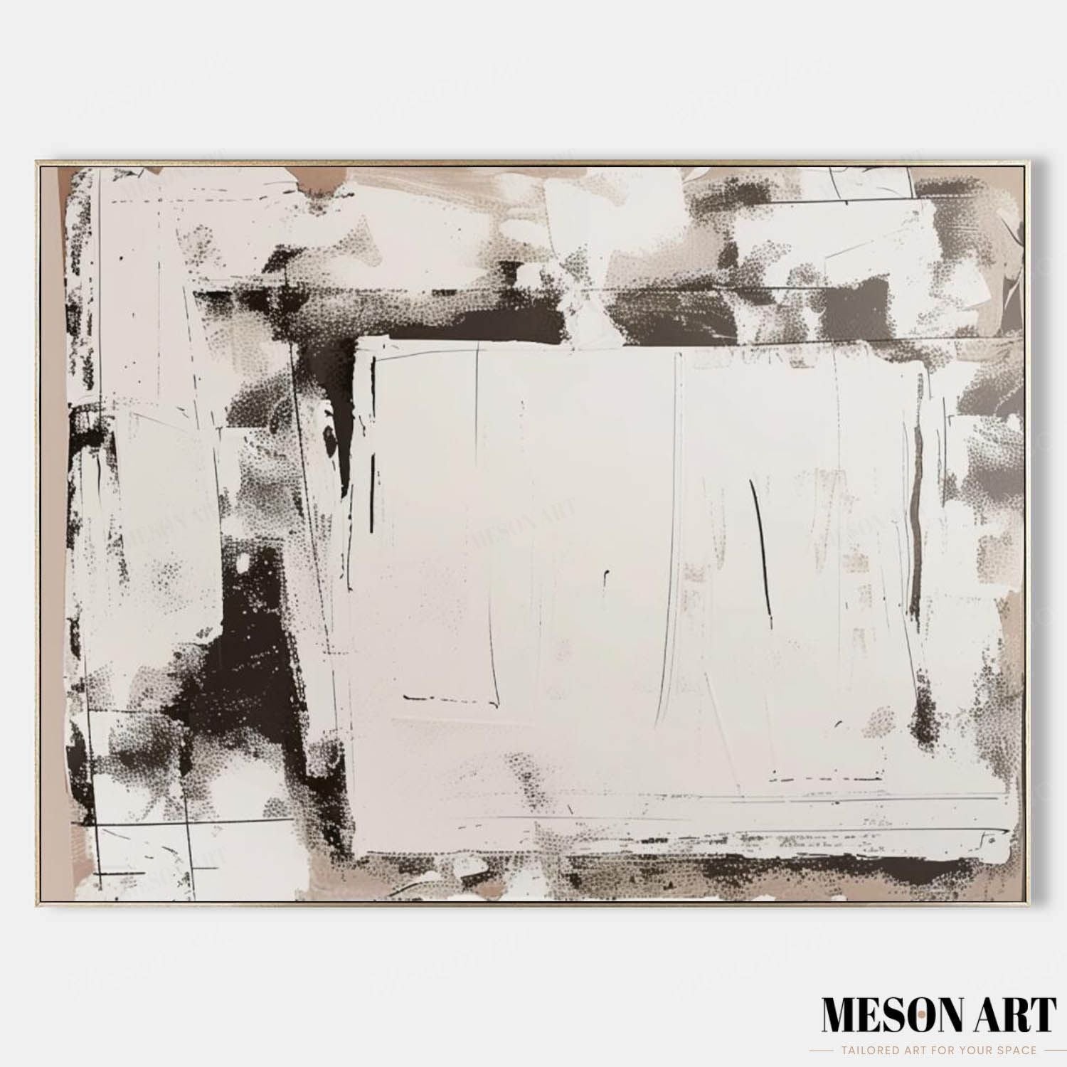 Large Gray and White Abstract Art Gray and White Abstract Oil Painting Gray and White Abstract Canvas Wall Art