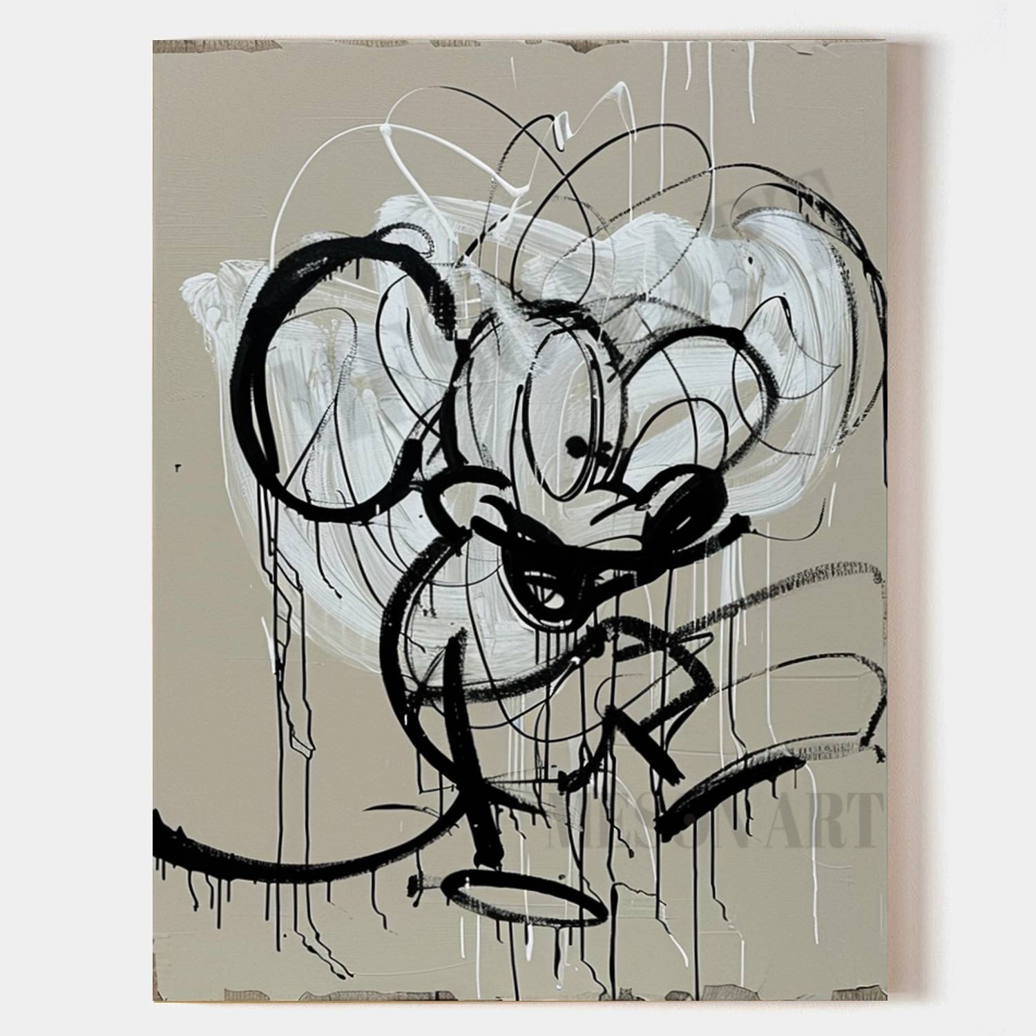 Mickey Mouse Pop Art for Sale Mickey Mouse Pop Canvas Wall Art Mickey Mouse Minimalist Paintings