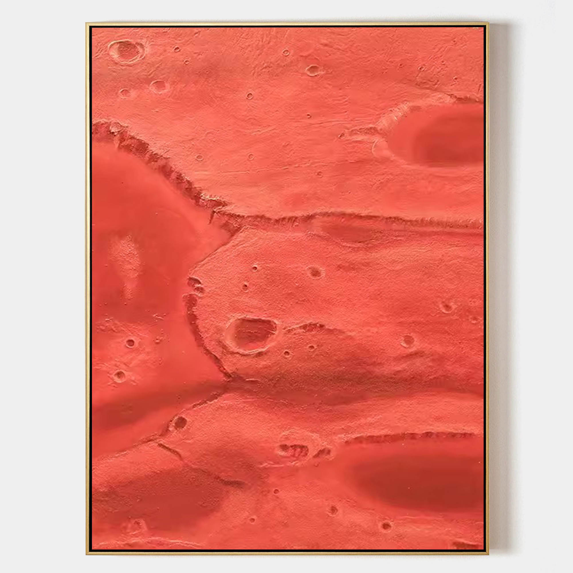 Red Volcanic Rock Oil Painting Red Rock Art On Canvas Red Volcanic Rock Wall Decoration Painting