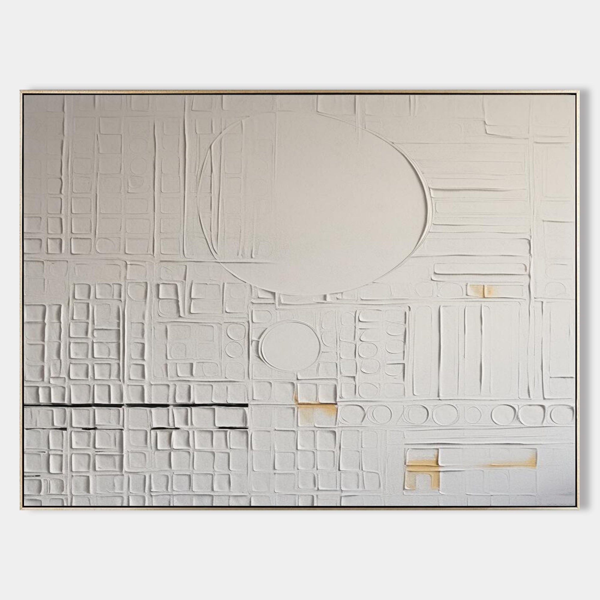 Large White Abstract Texture Painting White Plaster Abstract Art Canvas White Abstract Art for Sale