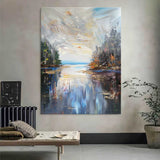 Colorful Abstract Landscape Art Colorful Abstract Landscape Canvas Wall Hangings for Sale