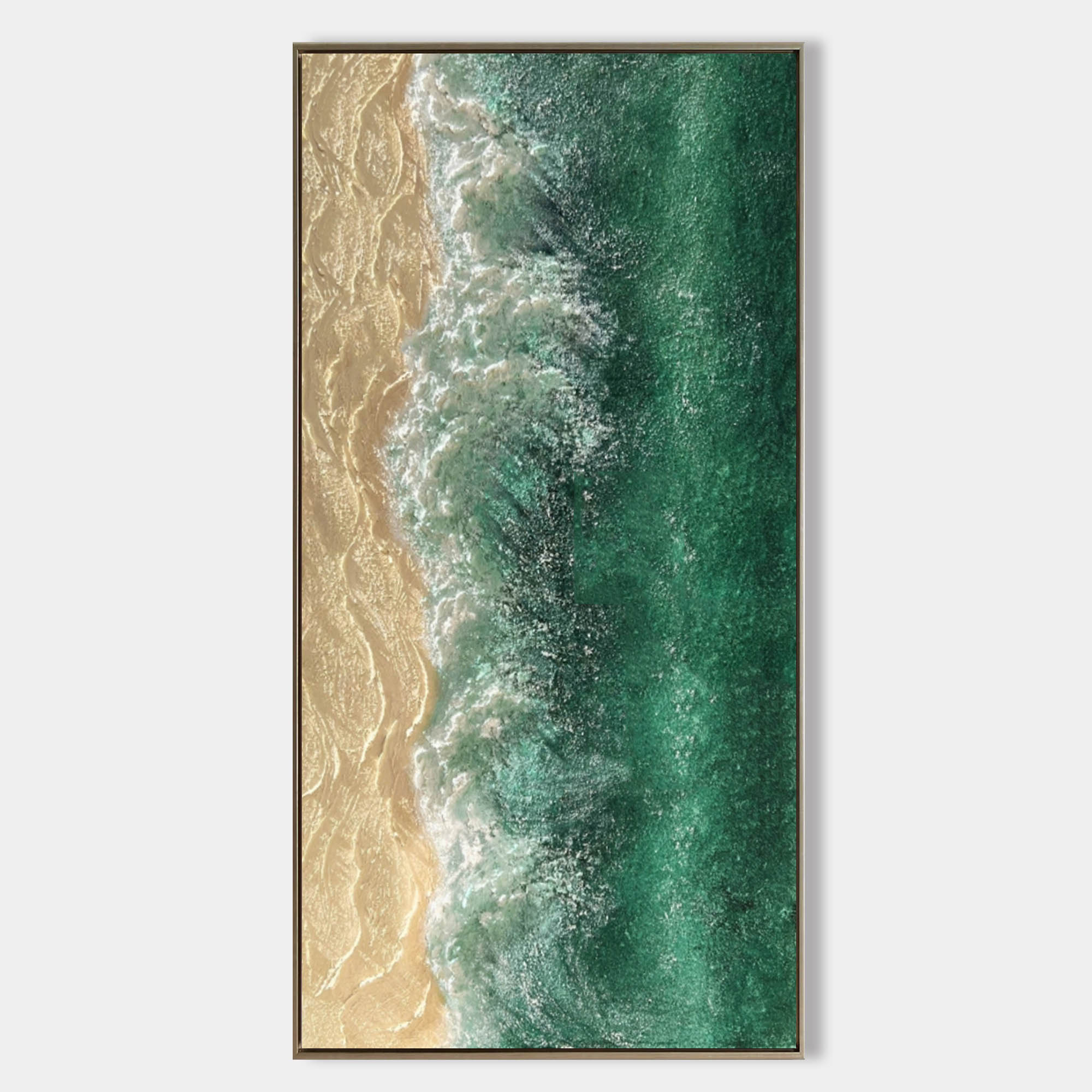 3D Large Turquoise Color Textured Abstract Canvas Painting Turquoise ...