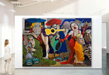 Dancing People Pop Art Canvas Bar Wall Painting Hotel Premium Wall Art Character Abstract Art