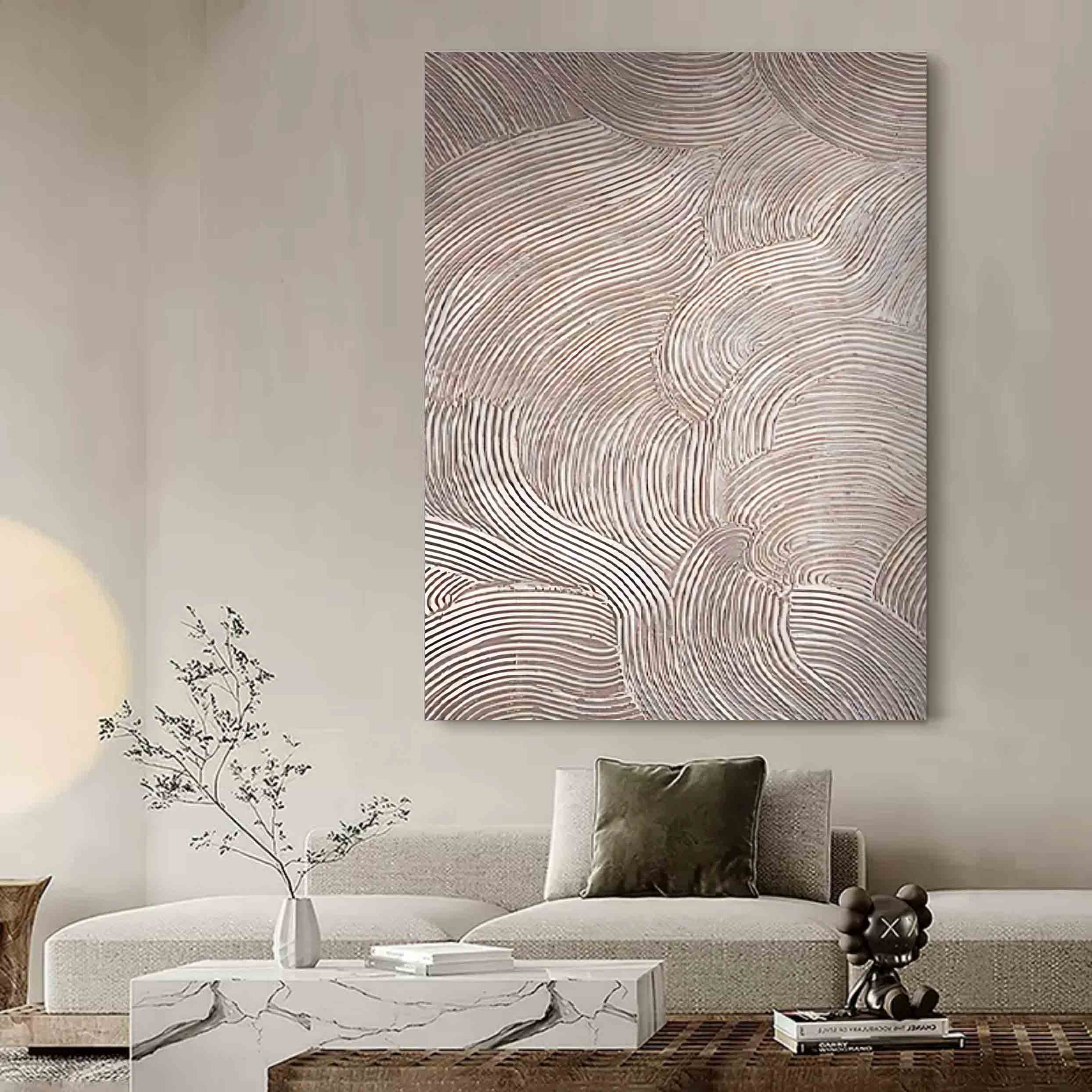 Gray Abstract Art Canvas For Sale Gray Minimalist Wall Painting Gray Textured Acrylic Painting