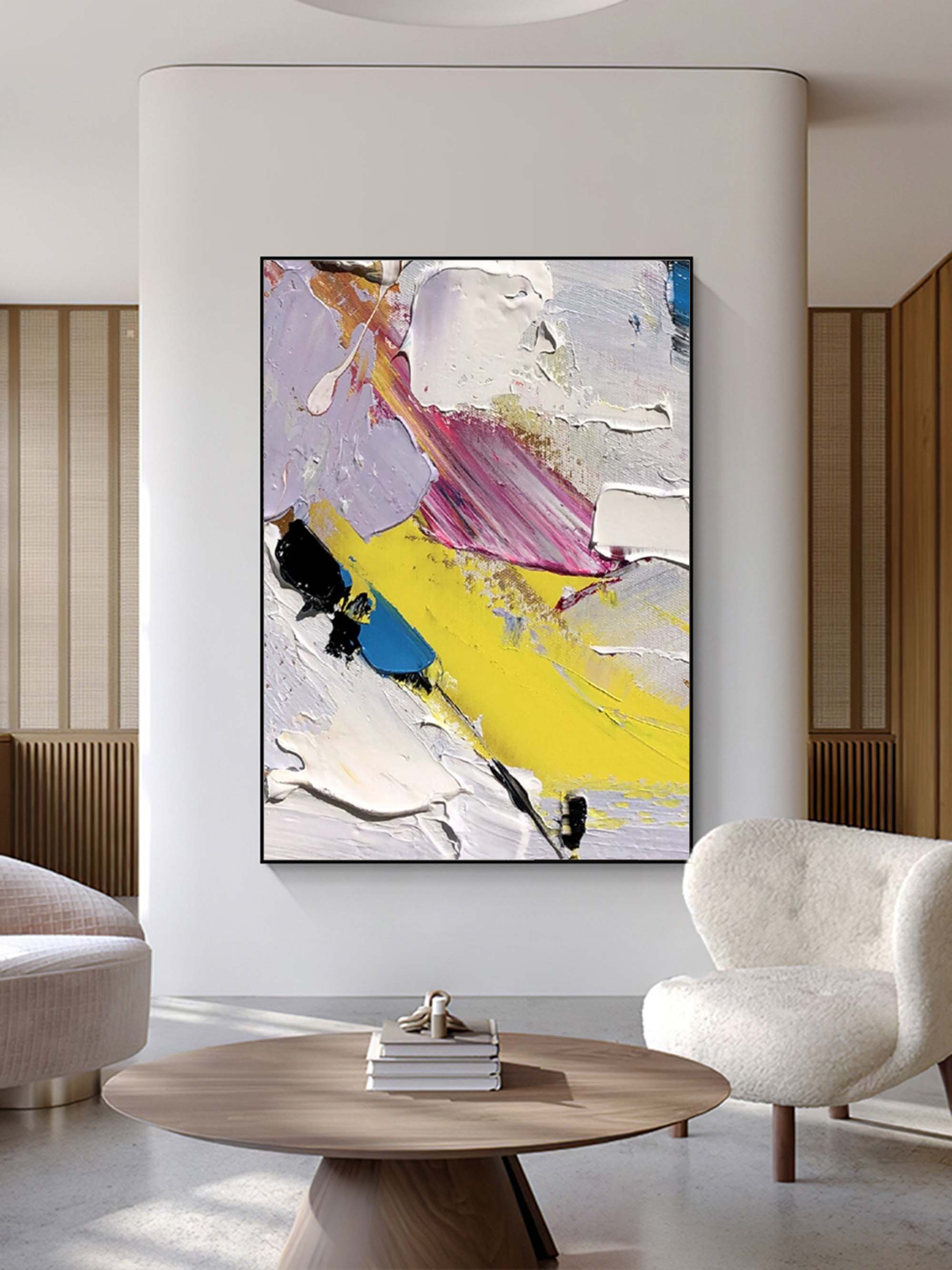 Palette Knife Art Palette Knife Texture Painting Colorful Abstract Oil Painting Knife Texture Wall Art