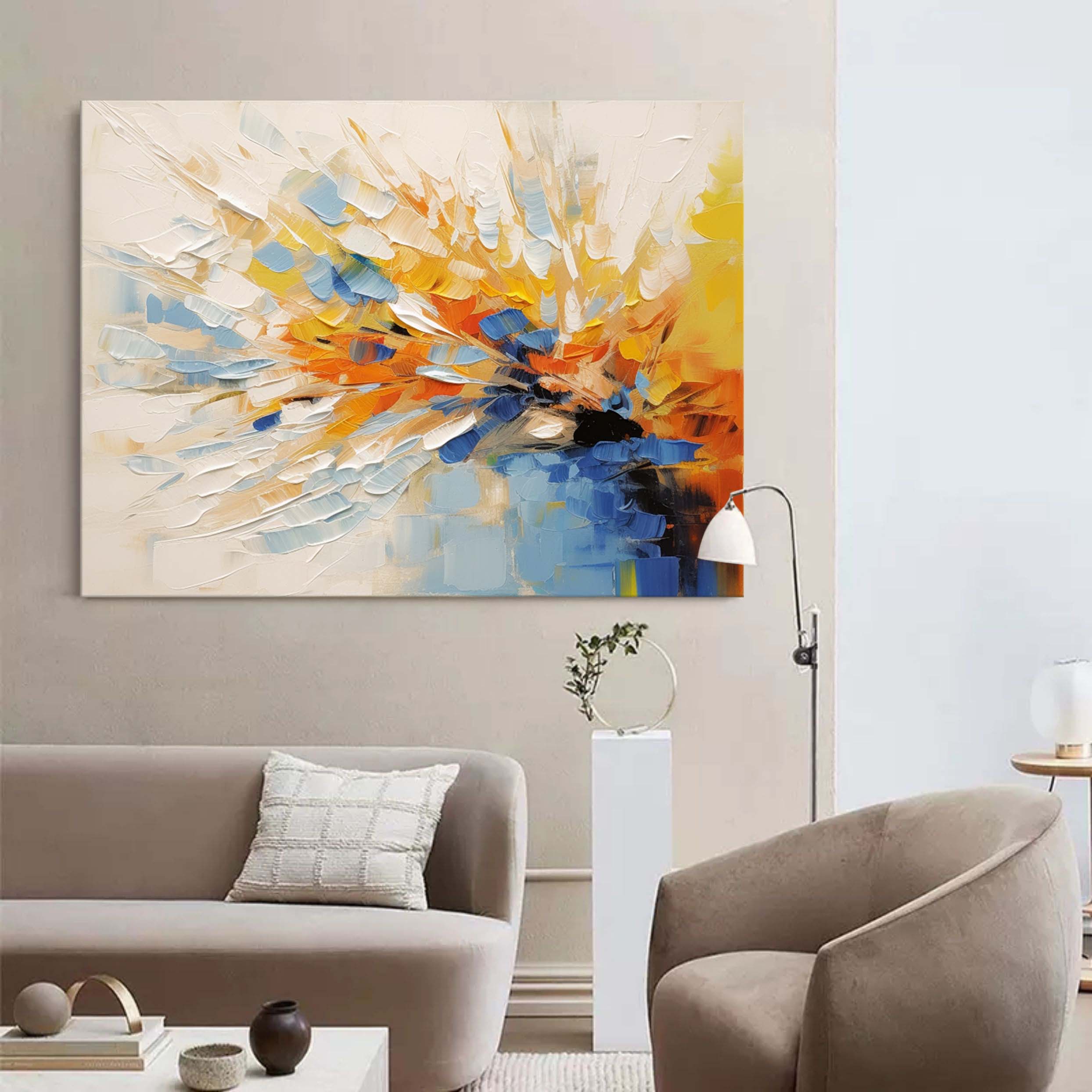 Color Abstract Texture Painting Color Textured Wall Art Color Abstract ...