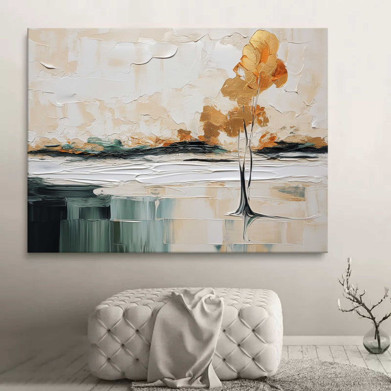 tree painting on canvas modern minimalist abstract landscape art