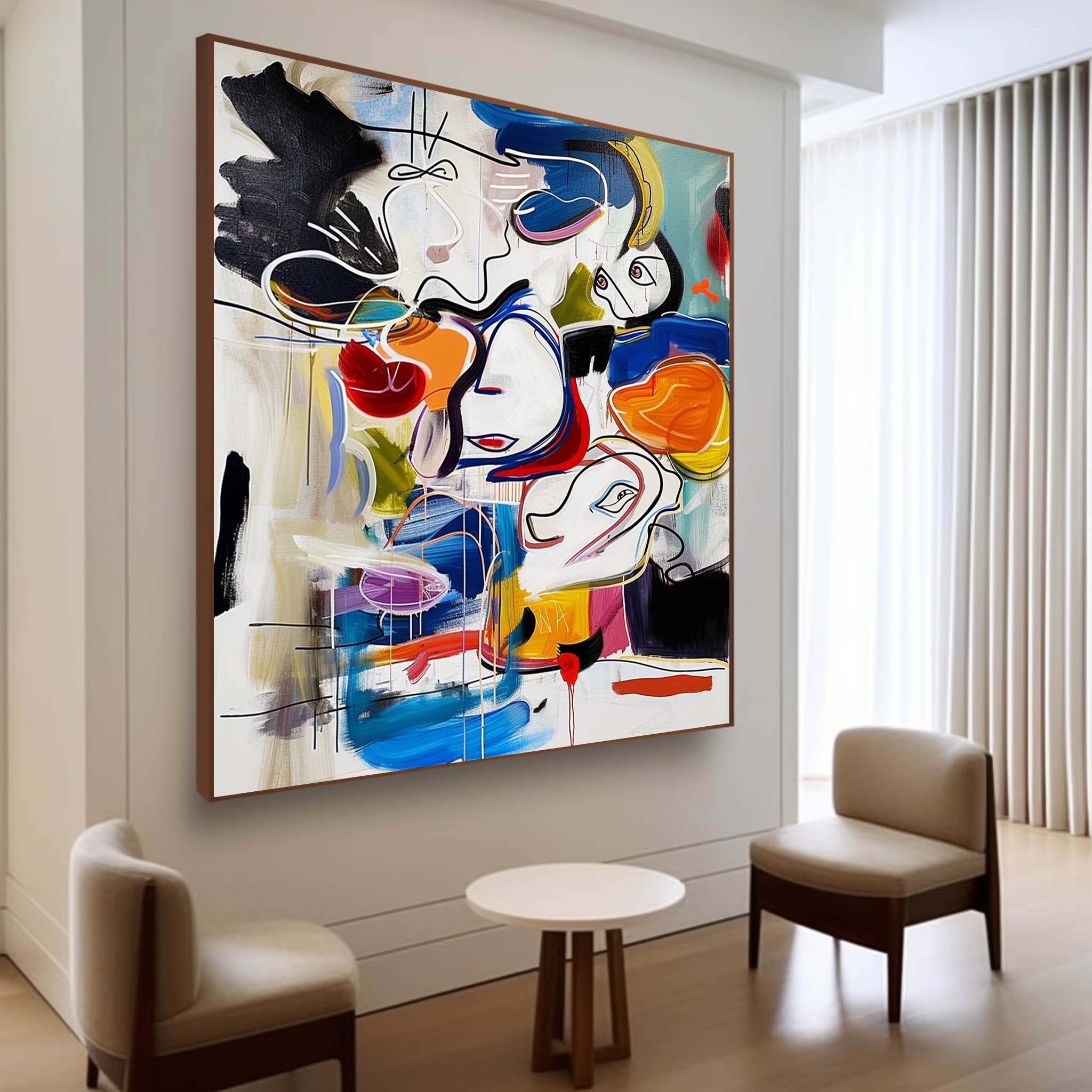 Graffiti Abstract Canvas Art Colorful Abstract Graffiti Wall Art Abstract Graffiti Street Canvas Oil Painting