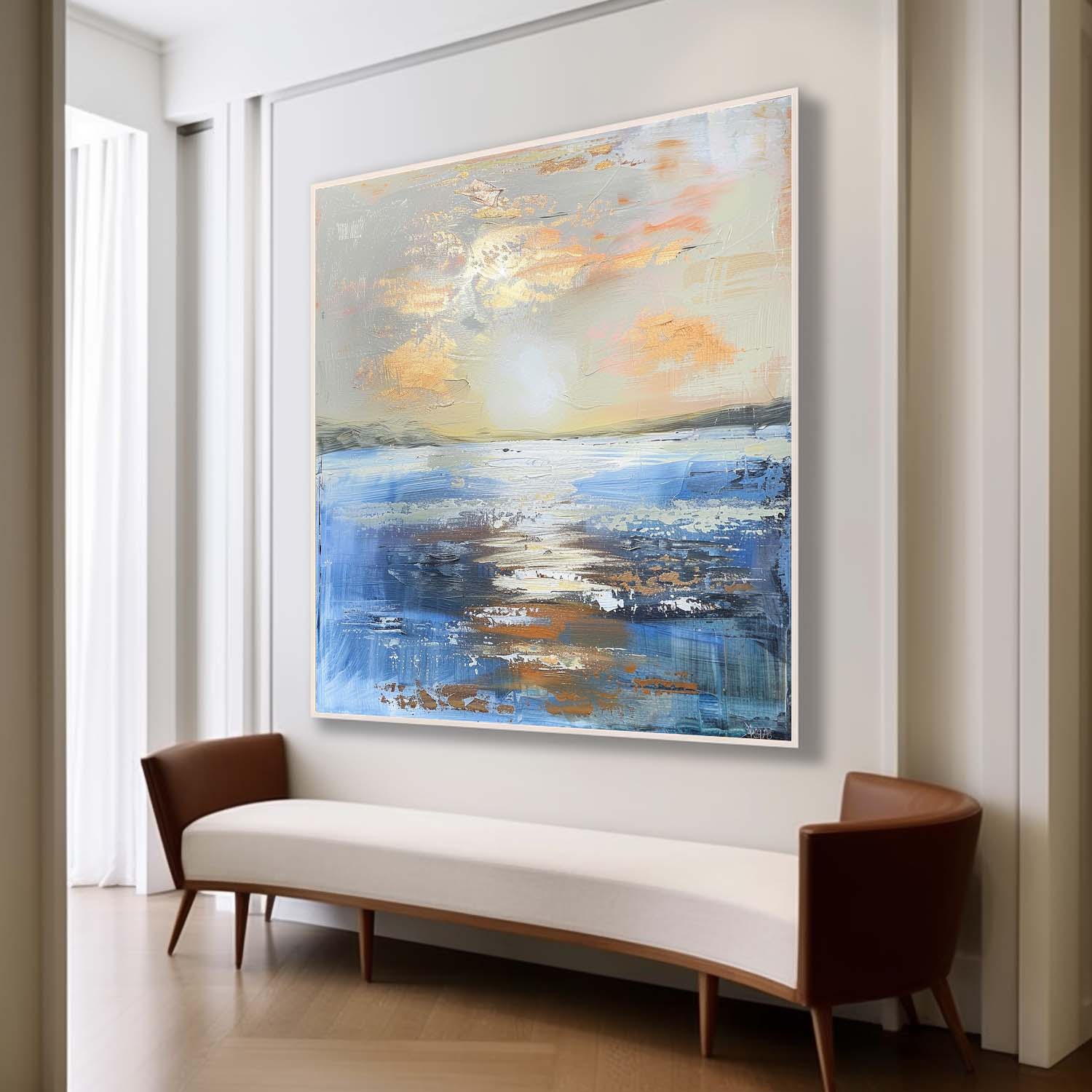 Abstract Color Landscape Texture Painting Abstract Color Landscape Canvas Texture Wall Art Decor