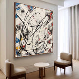 Colorful Abstract Pollock Canvas Wall Art Decor Colorful Abstract Pollock Oil Paintings for Sale