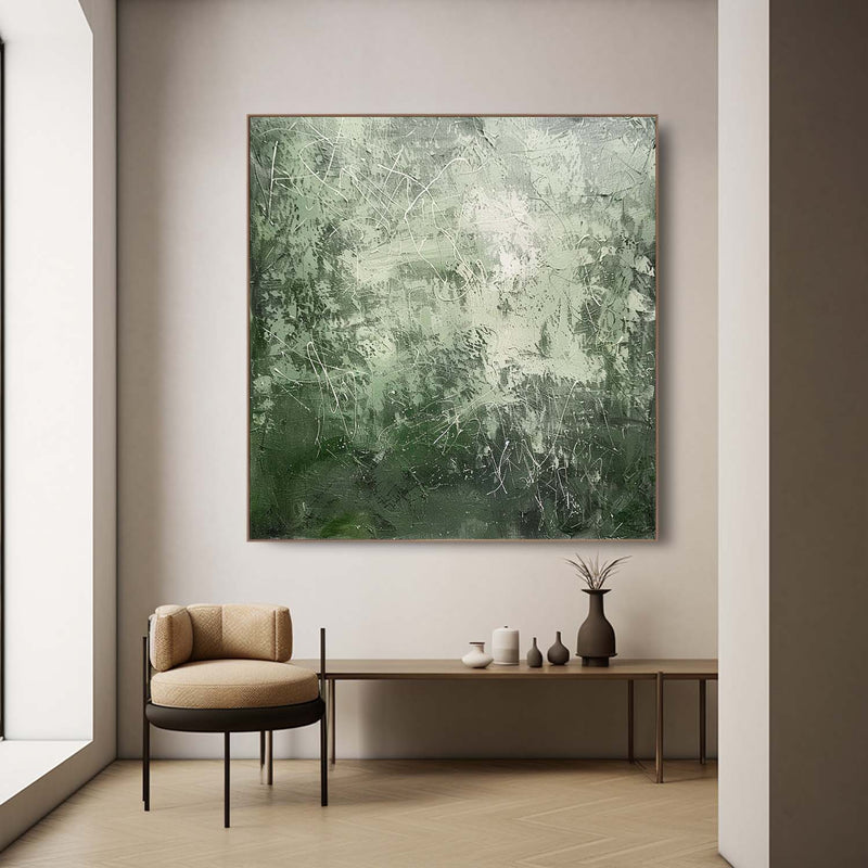 Green Texture Canvas Wall Art Decor Green Texture Paintings For Sale