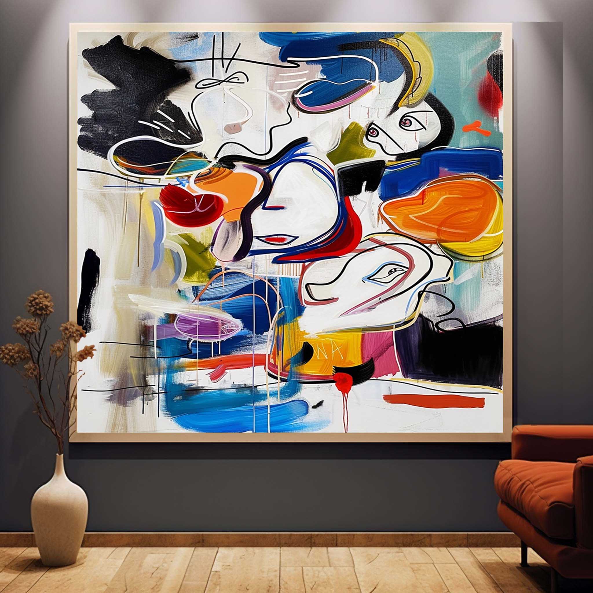 Graffiti Abstract Canvas Art Colorful Abstract Graffiti Wall Art Abstract Graffiti Street Canvas Oil Painting