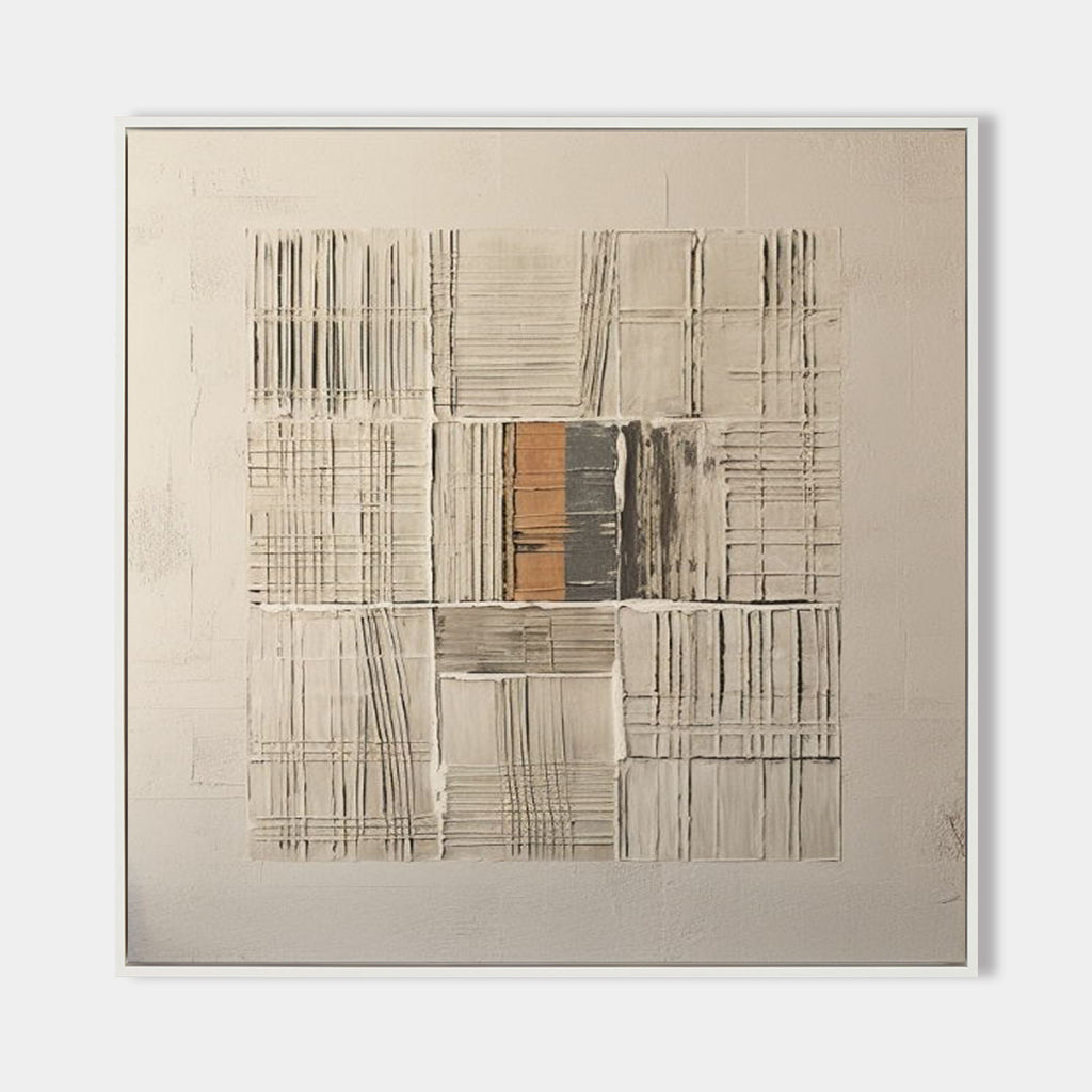 Beige Abstract Art on Canvas for Sale Beige Minimalist Wall Art Beige ...