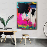 Colorful Texture Painting Palette Knife Abstract Art for Sale Palette Abstract Canvas Wall Art