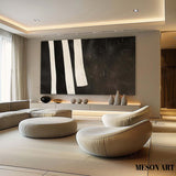 Large Black and White Wall Paintings Black and White Abstract Art for Sale Black and White Oil Paintings on Canvas