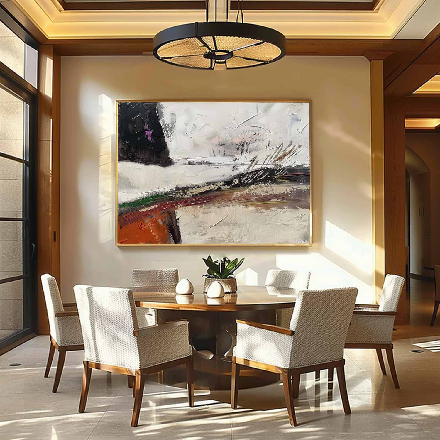 Large Neutral Abstract Canvas Wall Art Wabi Sabi Art Neutral Abstract Oil Paintings for Sale