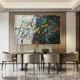 Large Pollock Abstract Canvas Art for Sale Pollock Modern Abstract Oil Paintings