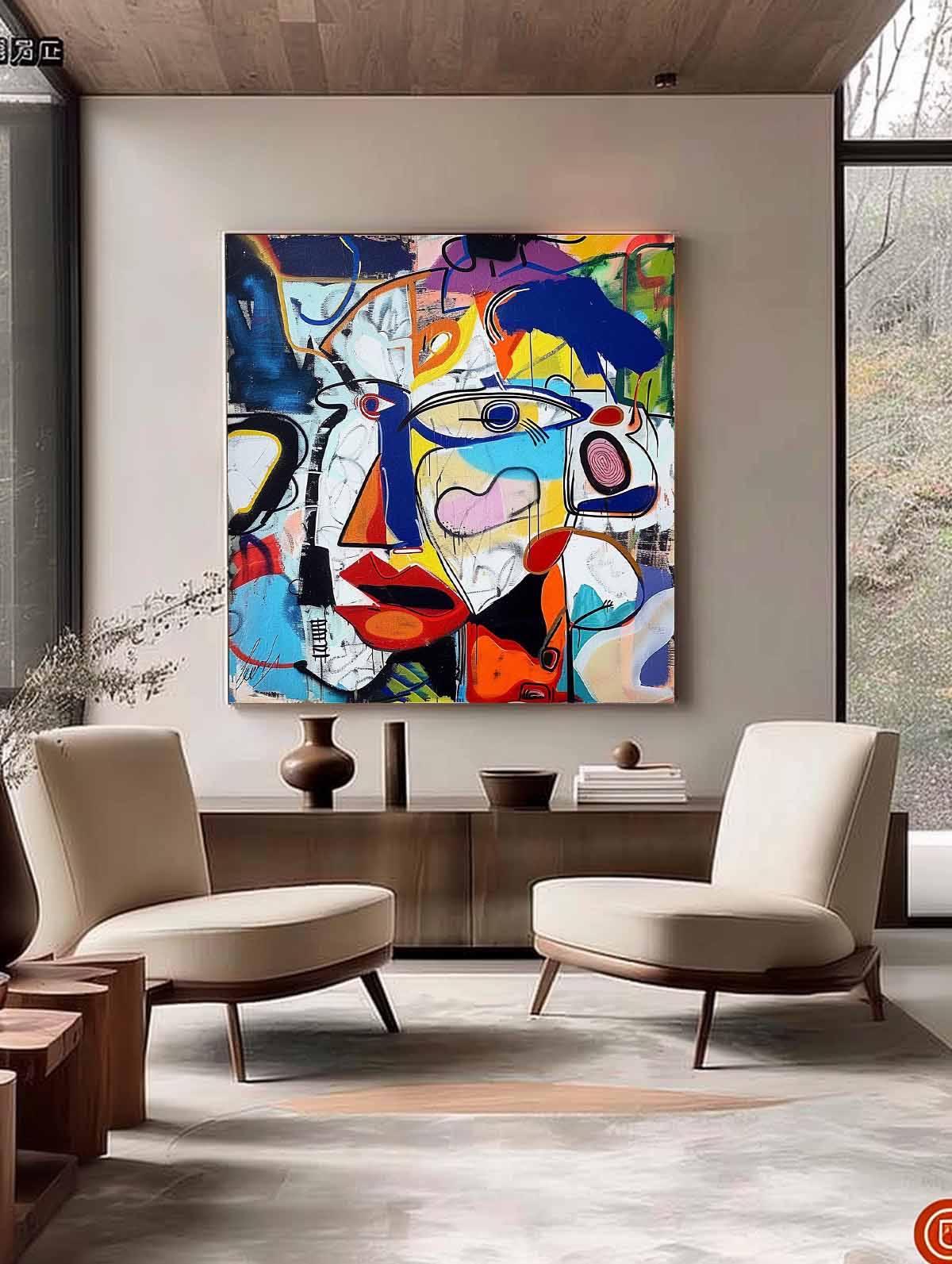 Graffiti Street Abstract Art Contemporary Graffiti Abstract Art for Sale Picasso Style Abstract Canvas Wall Art