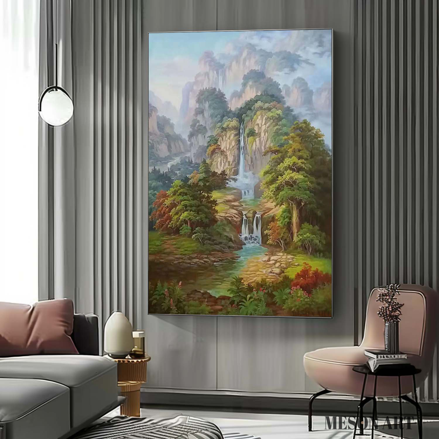 Hyperrealistic Landscape Oil Painting Hyperrealistic Landscape Canvas Wall Art Decor Landscape Art for Sale