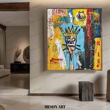 Basquiat Artist Basquiat Abstract Art for Sale Cool Skull Graffiti Canvas Wall Art Graffiti Street Art Abstract