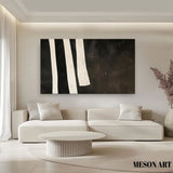 Large Black and White Wall Paintings Black and White Abstract Art for Sale Black and White Oil Paintings on Canvas