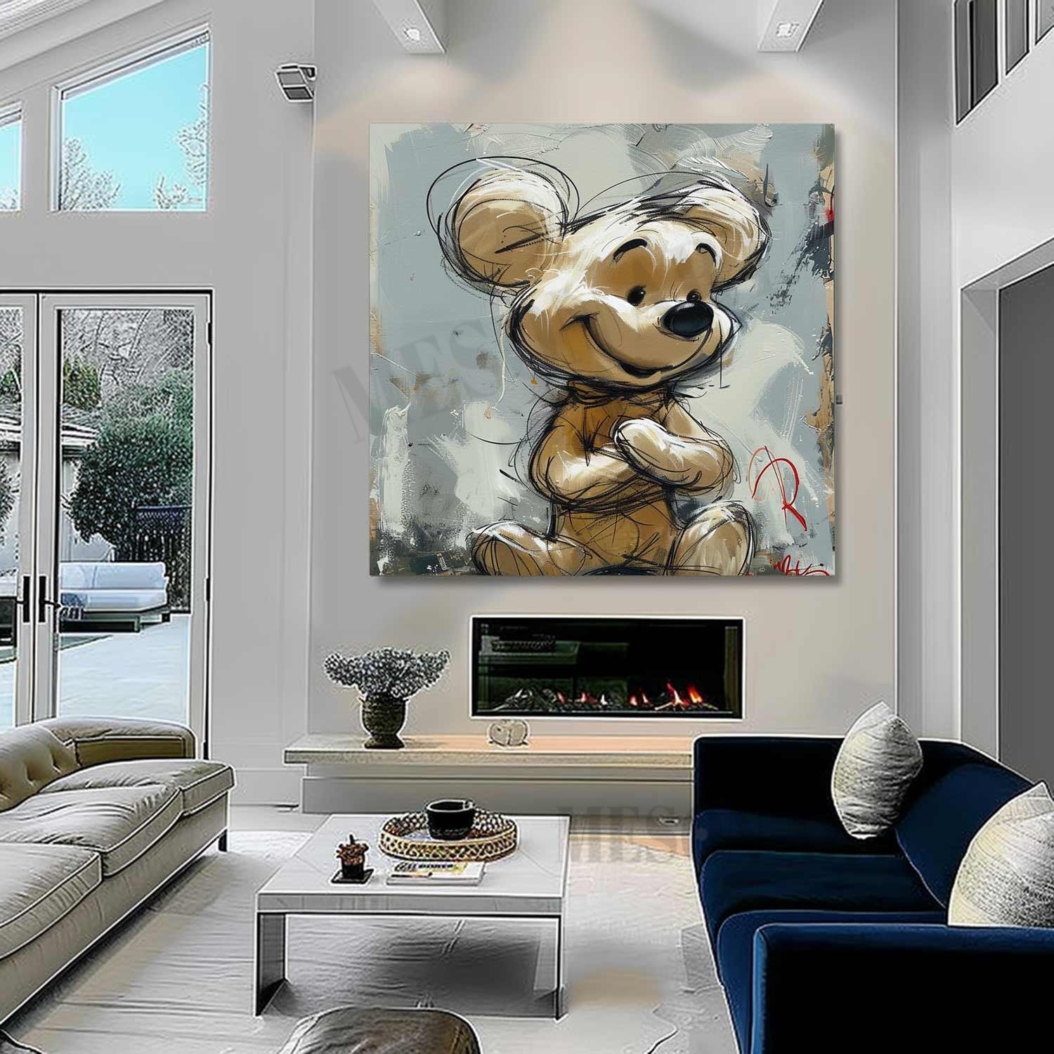 Winnie the Pooh Pop Art for Sale Winnie the Pooh Pop Canvas Wall Art Winnie the Pooh Pop Paintings