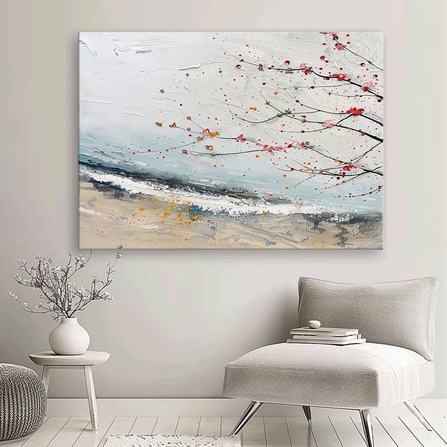 Large Abstract Flowers Landscape Art for Sale Abstract Flowers Abstract Oil Painting Abstract Flowers Abstract Canvas Wall Art