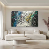 Large Pollock Abstract Art for Sale Contemporary Pollock Artists Original Pollock Oil Paintings