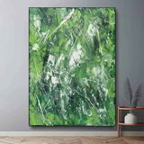 Large Green Abstract Canvas Art for Sale Green Contemporary Abstract Art Wall Decor