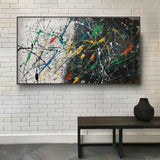 Large Pollock Abstract Canvas Art for Sale Pollock Modern Abstract Oil Paintings