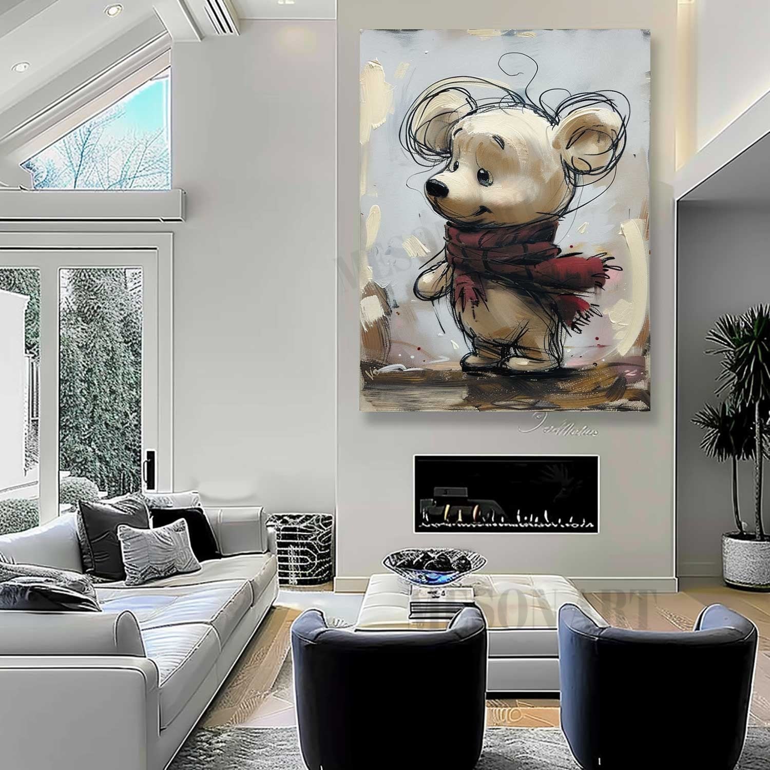 Winnie the Pooh Canvas Wall Art Winnie the Pooh Canvas Art for Sale Winnie the Pooh Graffiti Art