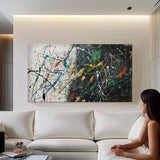 Large Pollock Abstract Canvas Art for Sale Pollock Modern Abstract Oil Paintings