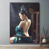 Large Realistic Beautiful Lady Portrait Art for Sale Bedroom Beauty Woman Canvas Wall Art Decoration