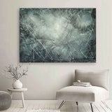 Large Green and White Contemporary Wall Paintings for Sale Green and White Minimalist Oil Painting on Canvas