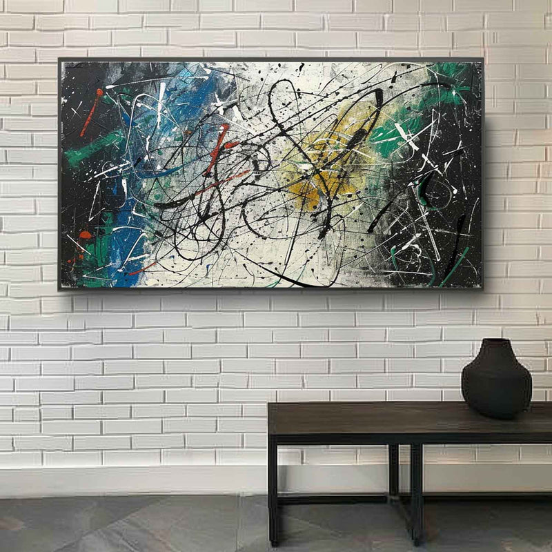 Large Pollock Abstract Art for Sale Contemporary Pollock Artists Original Pollock Oil Paintings