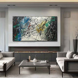 Large Pollock Abstract Art for Sale Contemporary Pollock Artists Original Pollock Oil Paintings