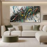 Large Pollock Abstract Art Pollock Paintings For Sale Abstract Expressionism Canvas Wall Art