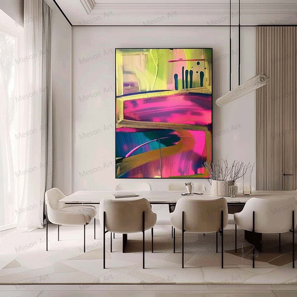 Colorful Abstract Art for Sale Colorful Textured Abstract Canvas Wall Art Colorful Abstract Oil Painting for Living Room