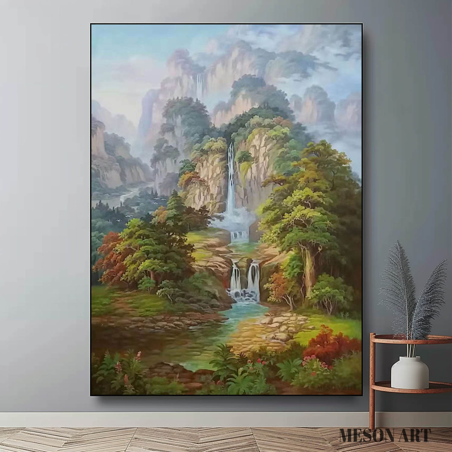 Hyperrealistic Landscape Oil Painting Hyperrealistic Landscape Canvas Wall Art Decor Landscape Art for Sale